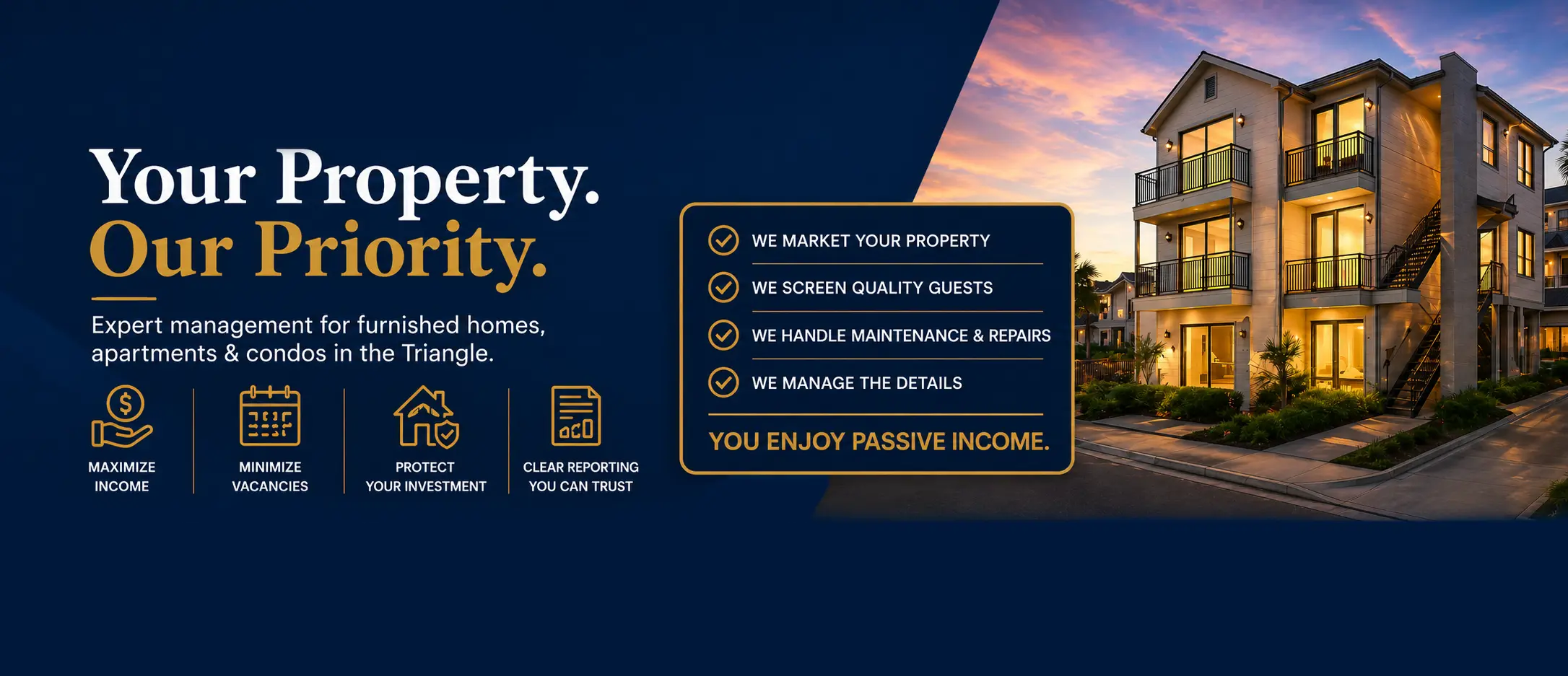 Furnished property management for owners